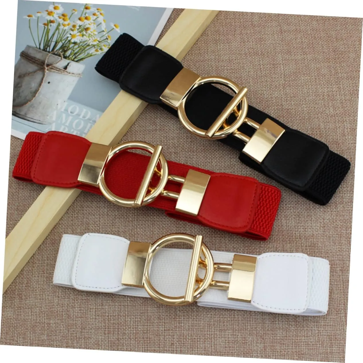 1pc Womens Belt Womens Belts Women Belt Waist Belts for Women for Dresses Woman Belts Stretchy Belts