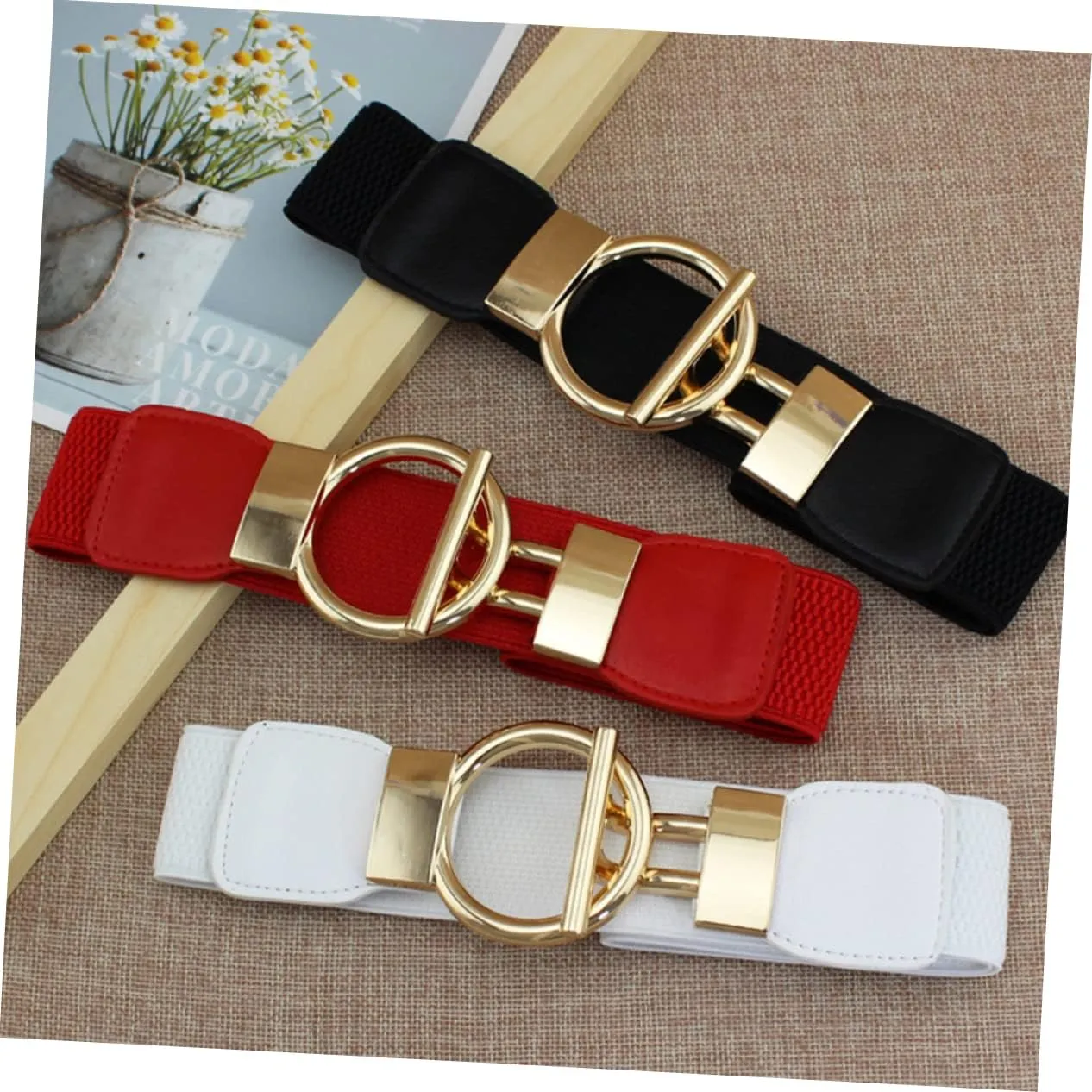 1pc Womens Belt Womens Belts Women Belt Waist Belts for Women for Dresses Woman Belts Stretchy Belts