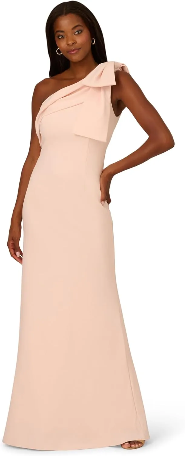 Adrianna Papell Women's Stretch Crepe Long Dress