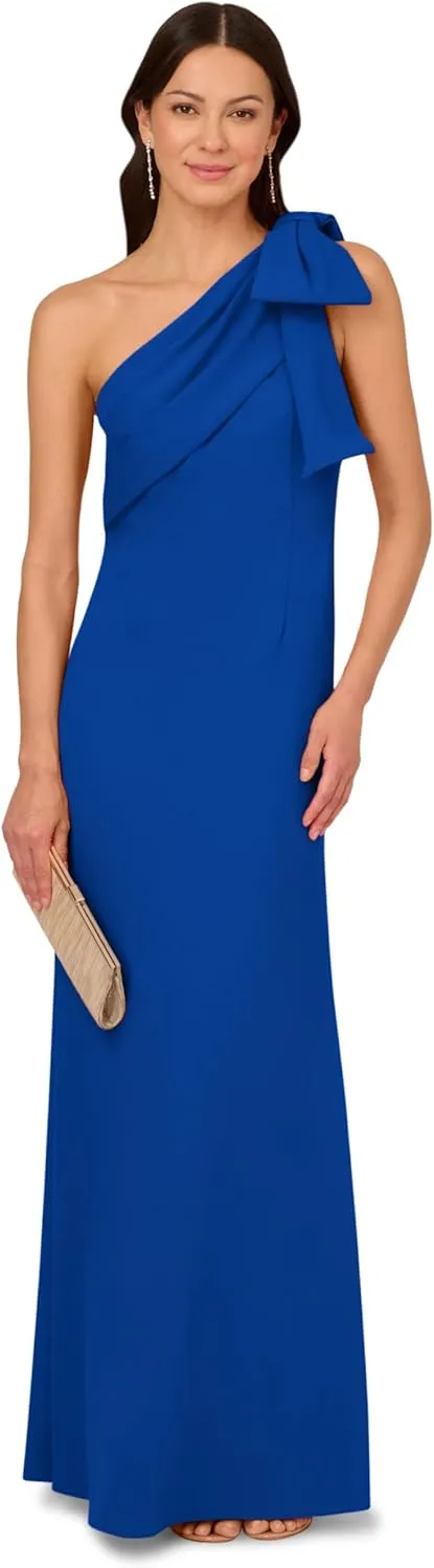 Adrianna Papell Women's Stretch Crepe Long Dress