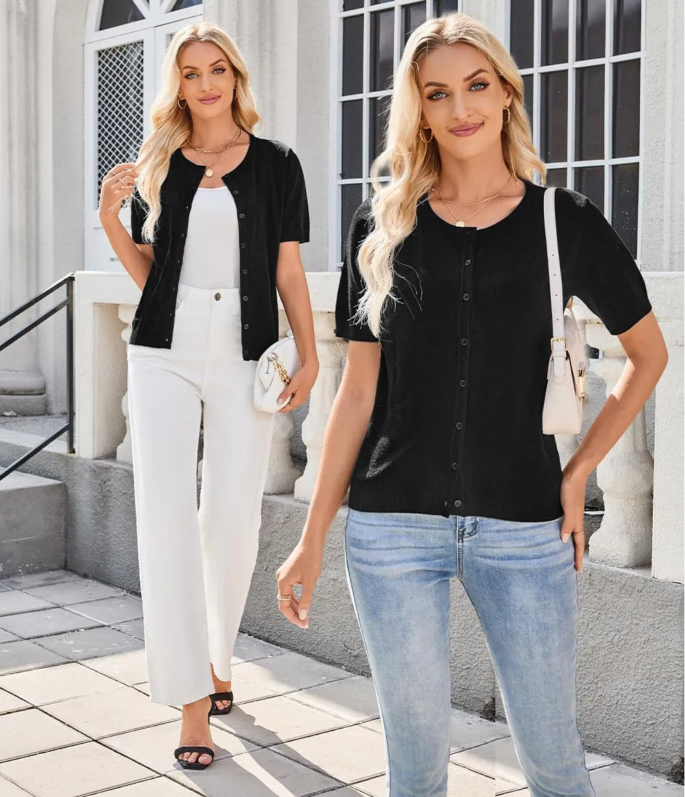 Arach&Cloz Women's Soft Summer Business Casual Cardigan Sweaters 2025