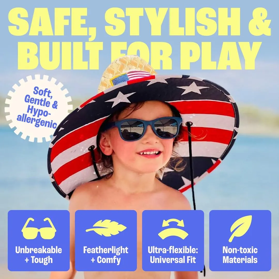 BABY SUNNIES Polarized Toddler Sunglasses Boys & Girls - Unbreakable, For Kids - UV Protection