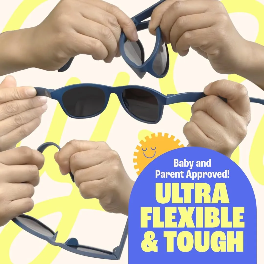 BABY SUNNIES Polarized Toddler Sunglasses Boys & Girls - Unbreakable, For Kids - UV Protection