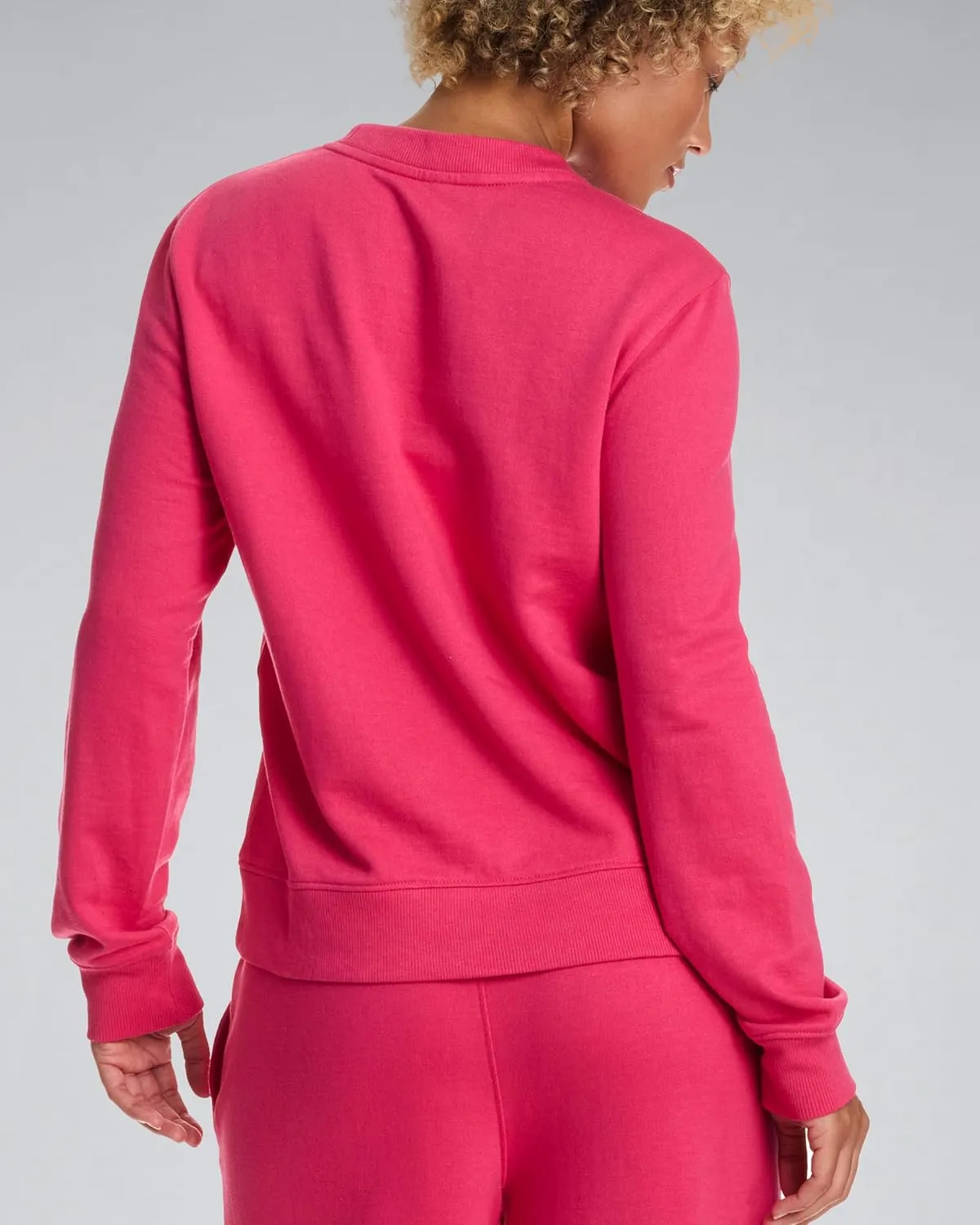 bebe French Terry Sweatshirt for Women, Crewneck Sweatshirts for Women, Sweatshirt Loungewear