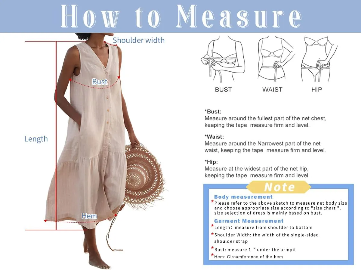 chouyatou Women's Summer Sleeveless Button Down Cotton Tank Dress Loose A-Line Tiered Tunic Beach Dress