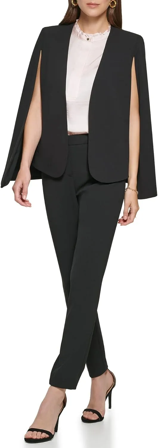 DKNY Women's Open Front Blazer Cape