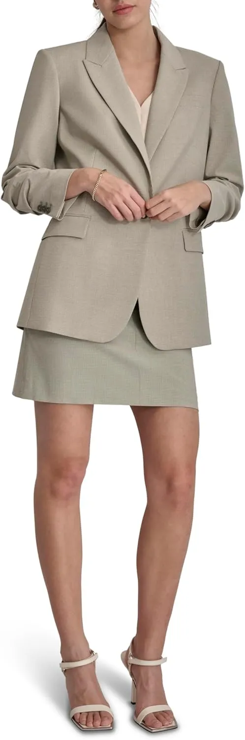 DKNY Women's Single Button Blazer