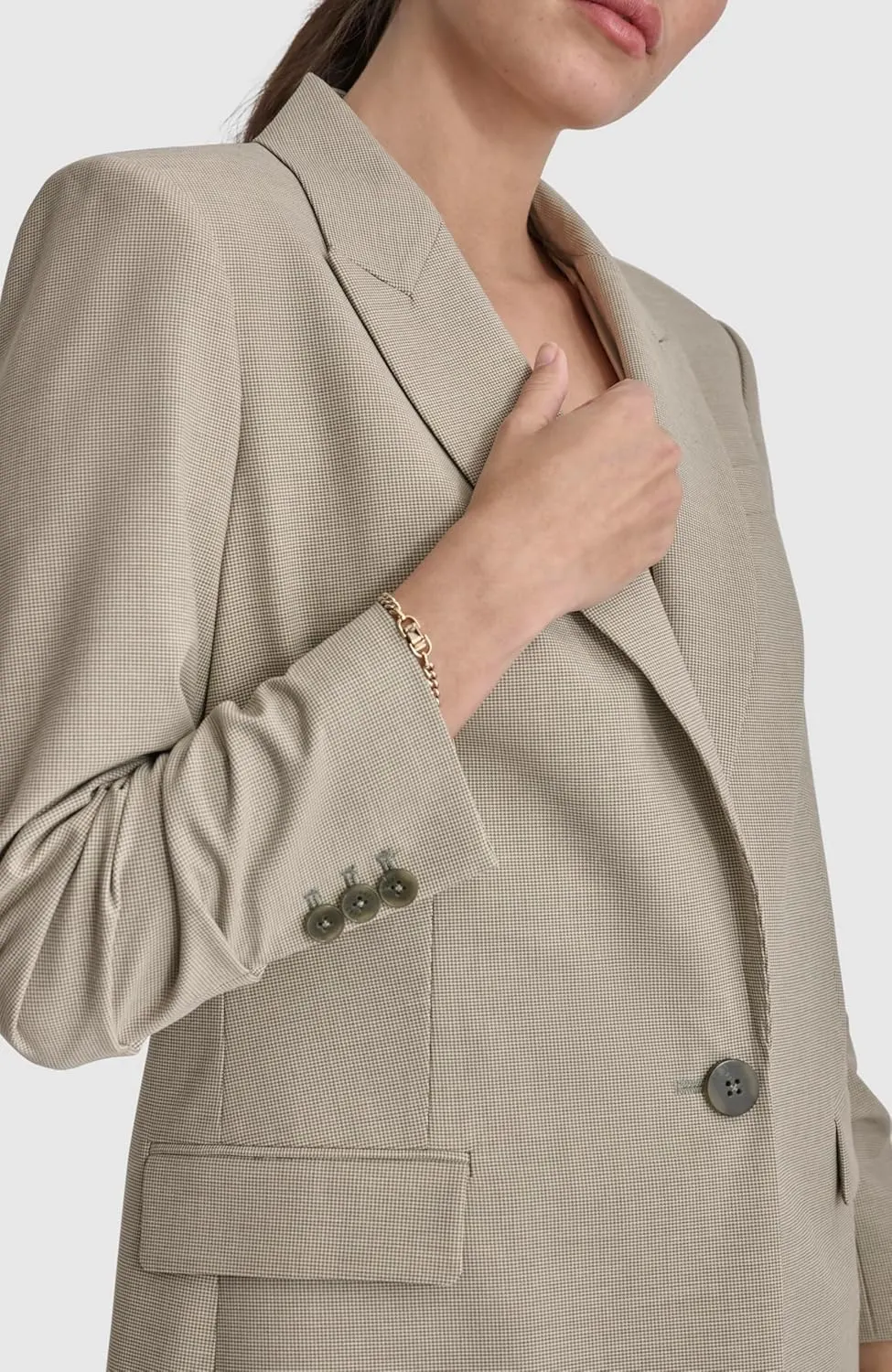 DKNY Women's Single Button Blazer
