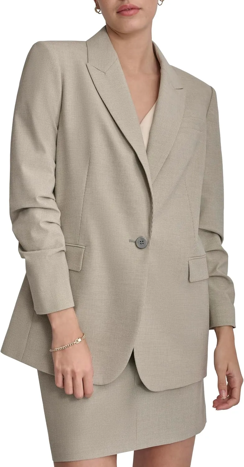 DKNY Women's Single Button Blazer