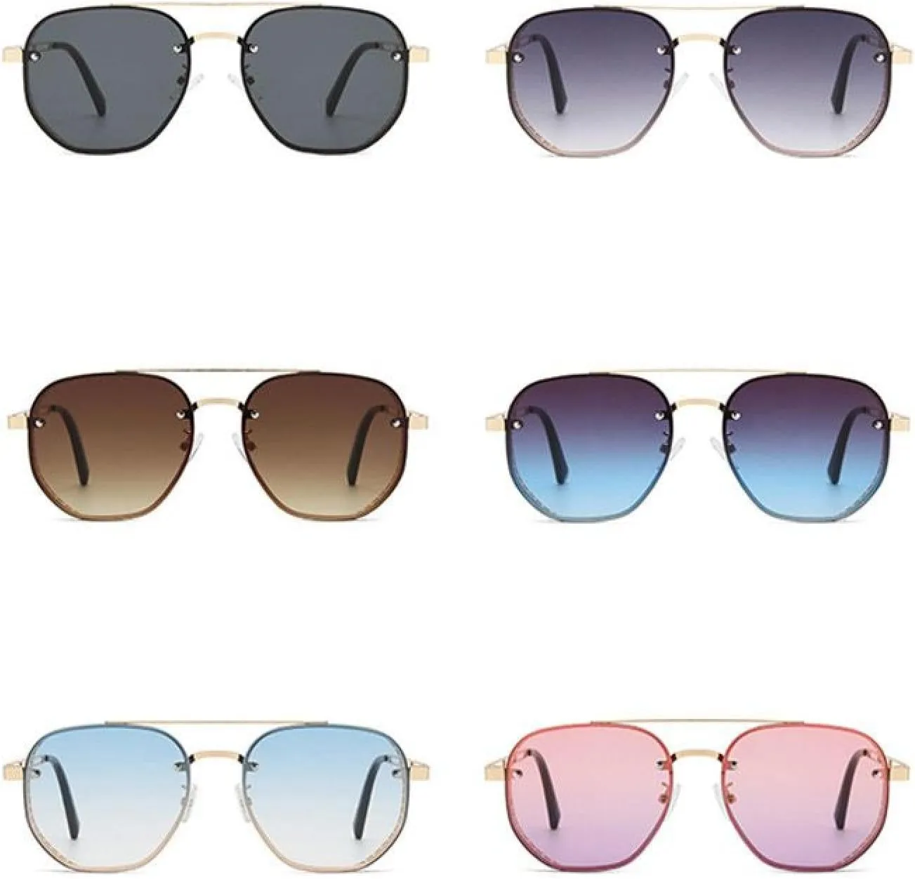 Fashion Punk Luxury Sunglasses Men Women Style Gradient Sunglasses