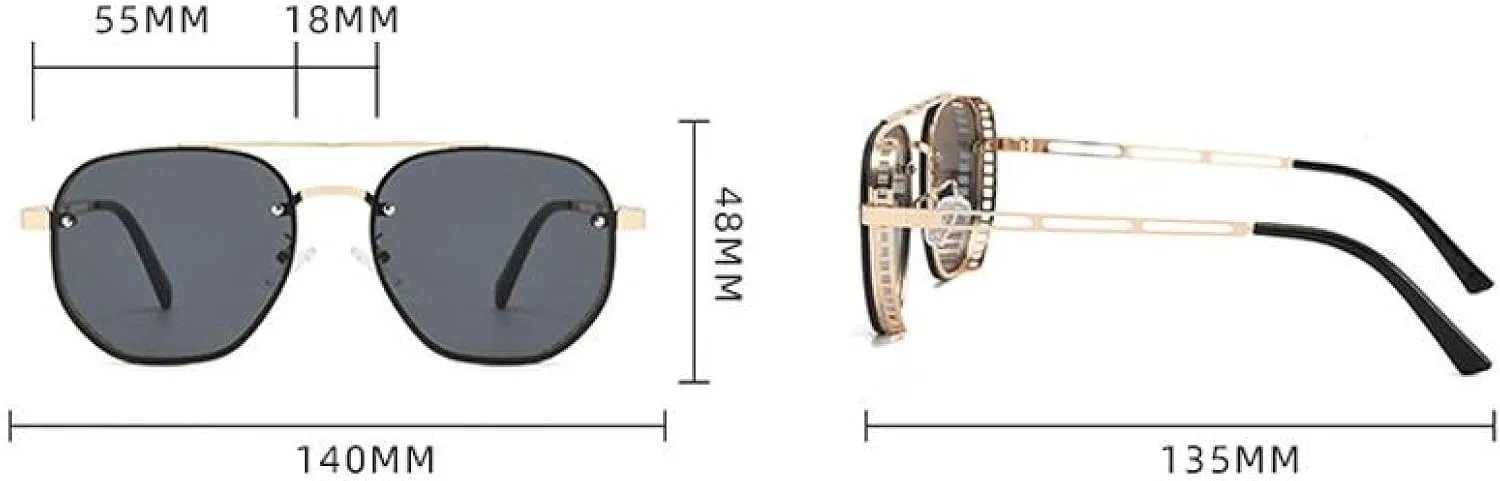 Fashion Punk Luxury Sunglasses Men Women Style Gradient Sunglasses