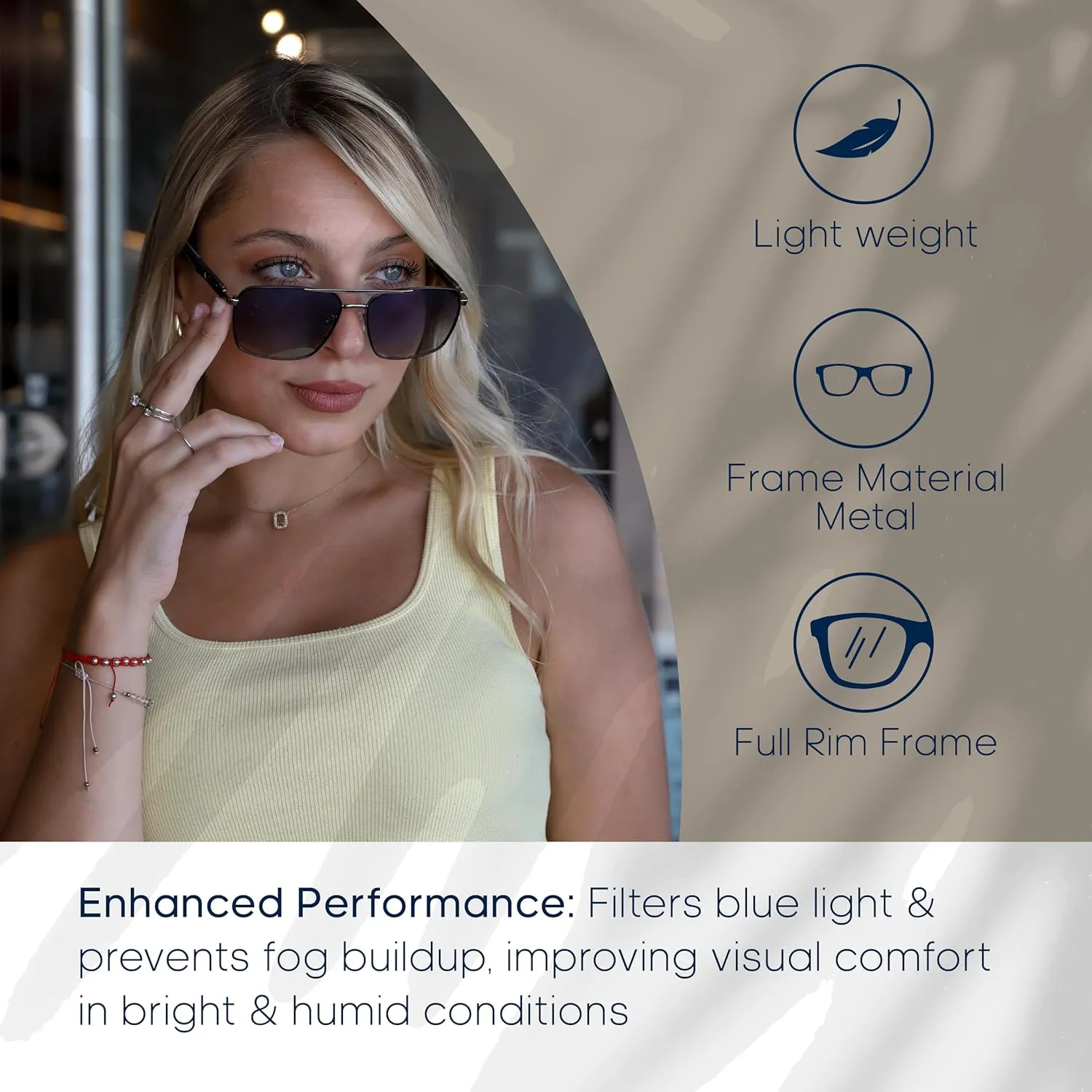 Florence Sunglasses Womens & Mens Glasses - Timeless Aviator Design with Durable Metal Frame Polarized