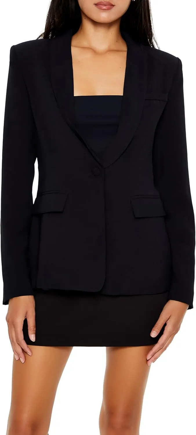 Forever 21 Women's Shawl Lapel Blazer