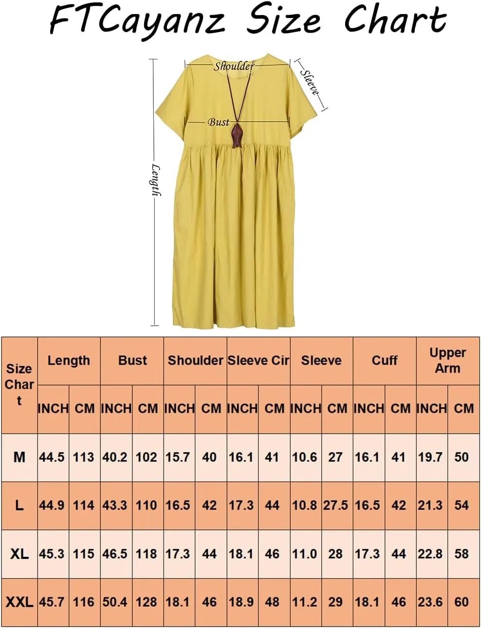 FTCayanz Women's Summer Midi Dress Linen Boho Casual Beach Flowy Sun Dresses with Pockets