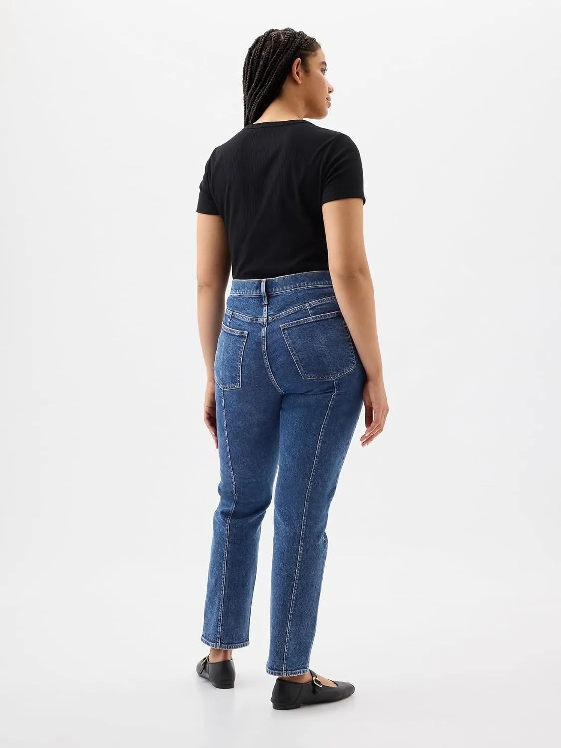 GAP Women's High Rise Straight Fit Denim Jeans