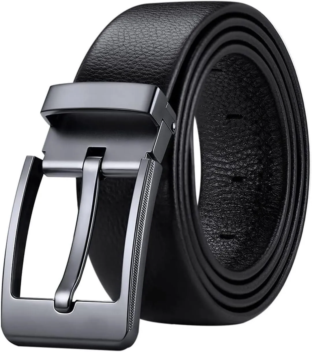 Genuine Leather Casual Belts Mens Business Fashion Adjustable Buckle Belts Jeans Belts