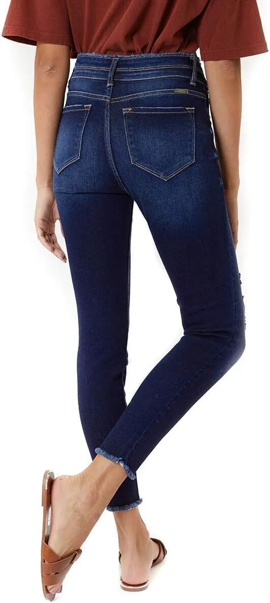 Kancan Women's High Rise Ankle Skinny Jeans - KC7317