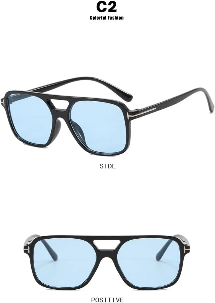 LAPRBY Retro Aviator Sunglasses for Women Men Polarized Tortoise Sunglasses Cheap Uv Sunglasses Trendy Wide Sunglasses
