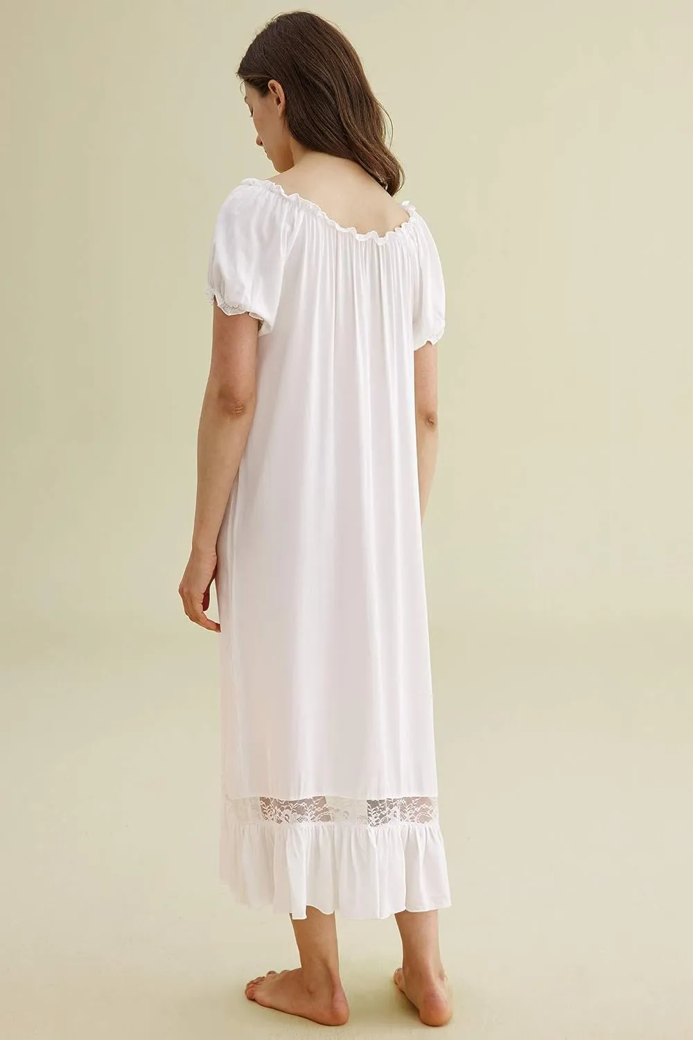 Latuza Women's Sleepwear Off The Shoulder Victorian Nightgown