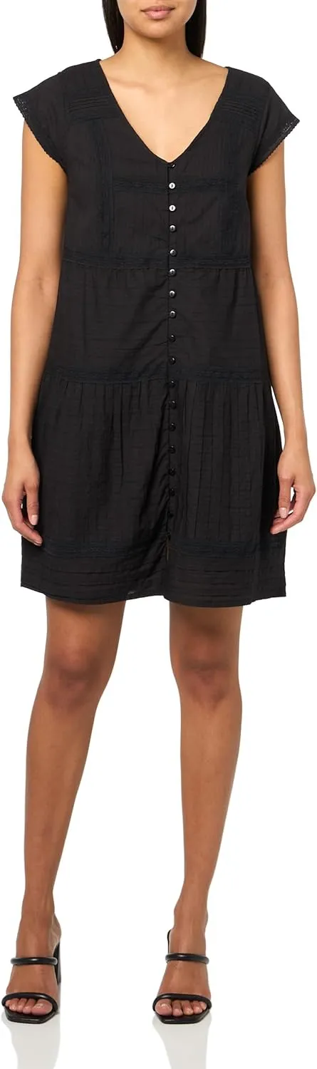 Lucky Brand Women's Button Front LACE MINI Dress