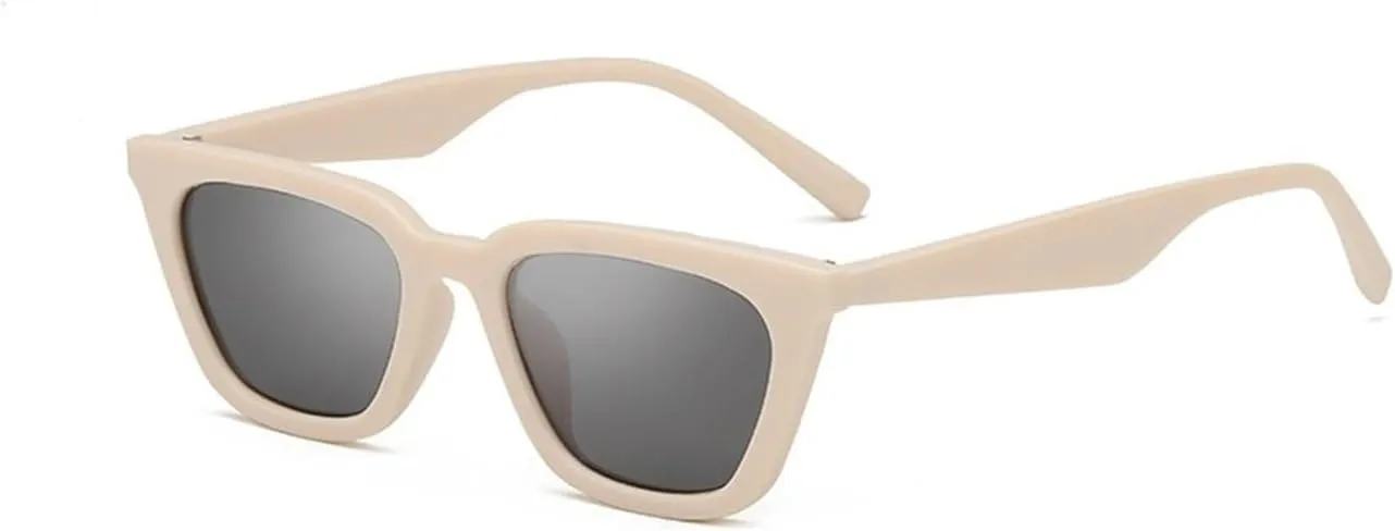 Men Square Frame UV400 Sunglasses Women Outdoor Street Shooting Vacation Party Sunglasses