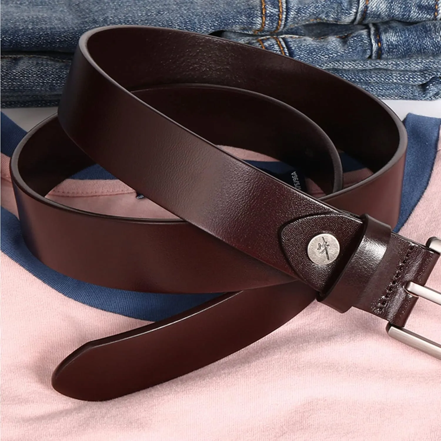 Men's Belts,Genuine Leather Belts Business Work Style Belts Versatile Jeans/Dresses Variety Belts