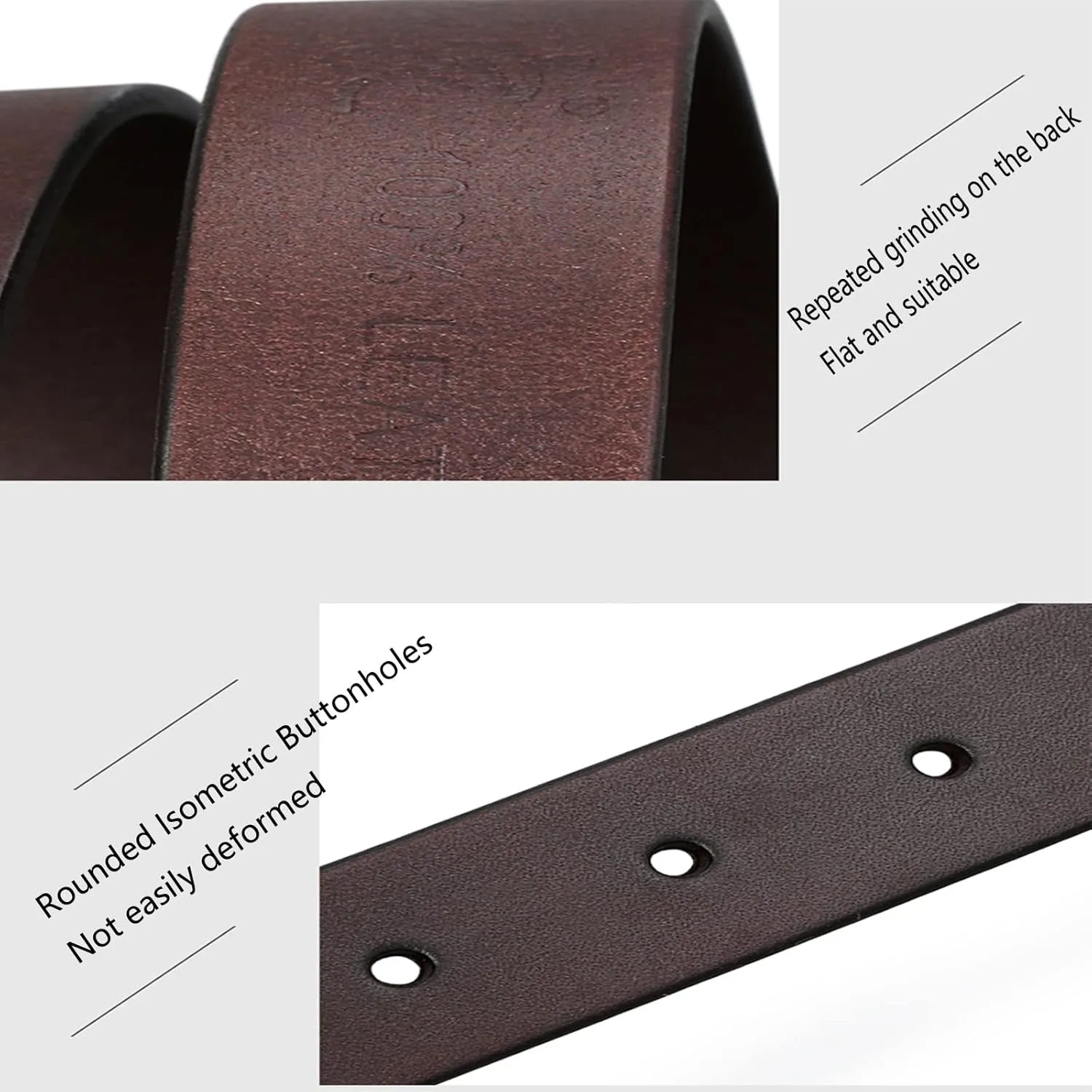 Men's Belts,Genuine Leather Belts Business Work Style Belts Versatile Jeans/Dresses Variety Belts