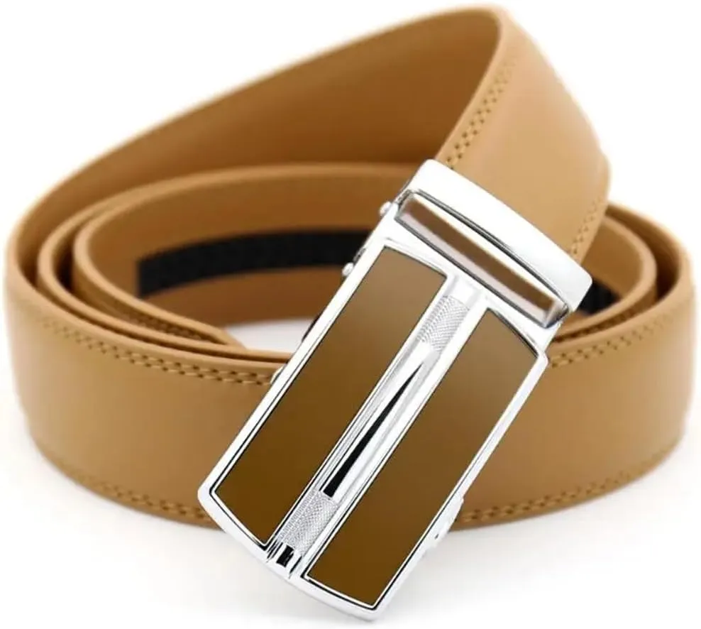 Men's Genuine Leather Belt Luxury Male Belts Automatic Buckle Cowhide Belts Fashion Business Belts