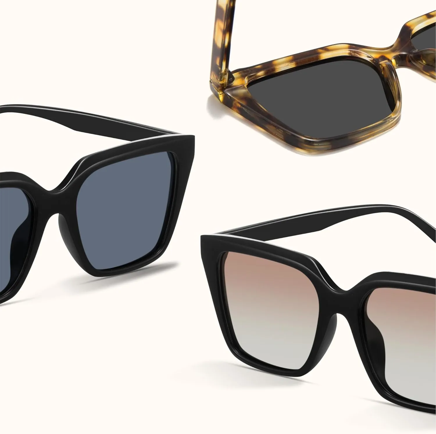miyya Cat Eye Sunglasses for Women, Trendy Polarized Sunglasses Women, Retro Sun Glasses 2025, UV Protection Shades
