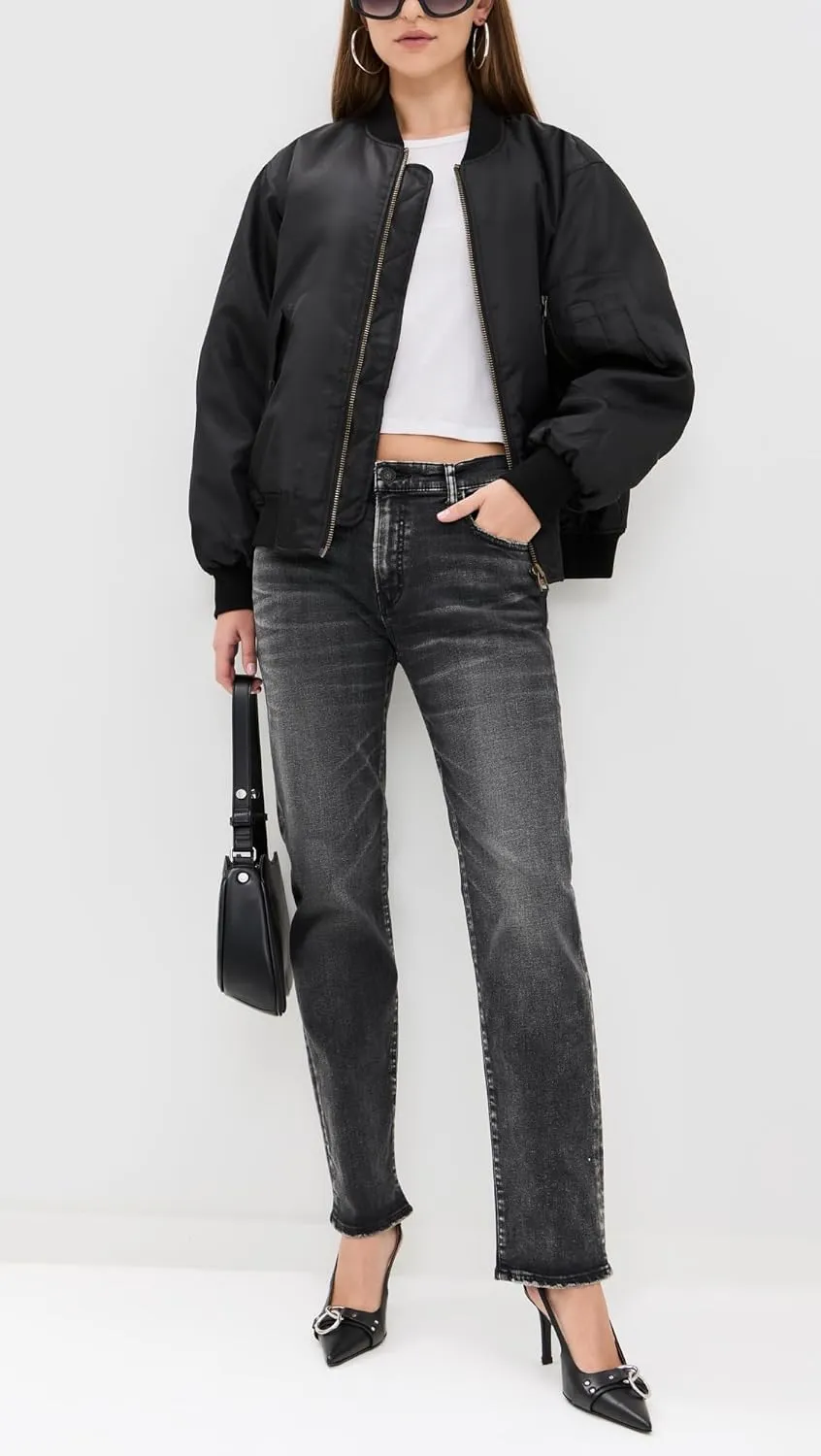 MOUSSY VINTAGE Women's MV Fairfield Slim Straight Jeans