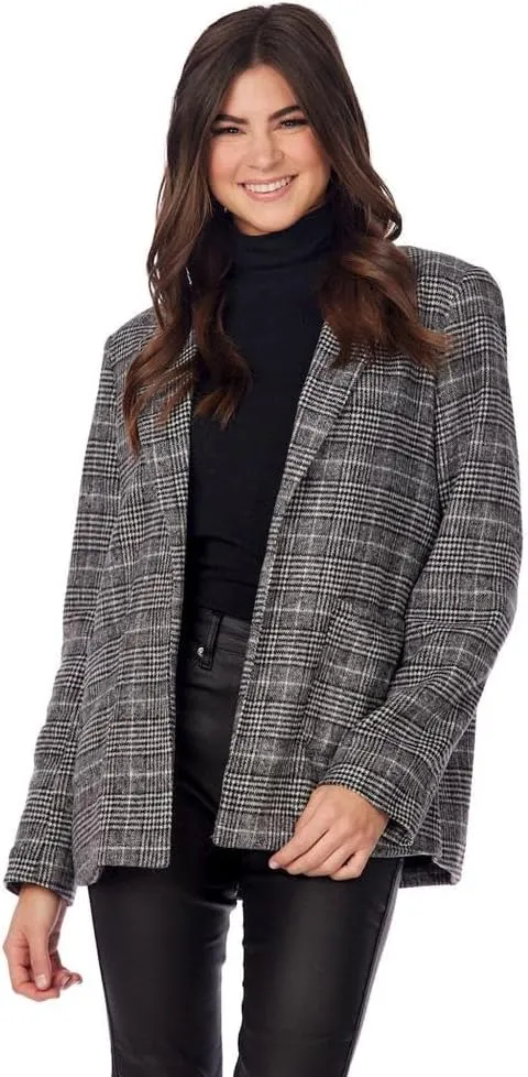 Mud Pie Women Bynes Plaid Blazer
