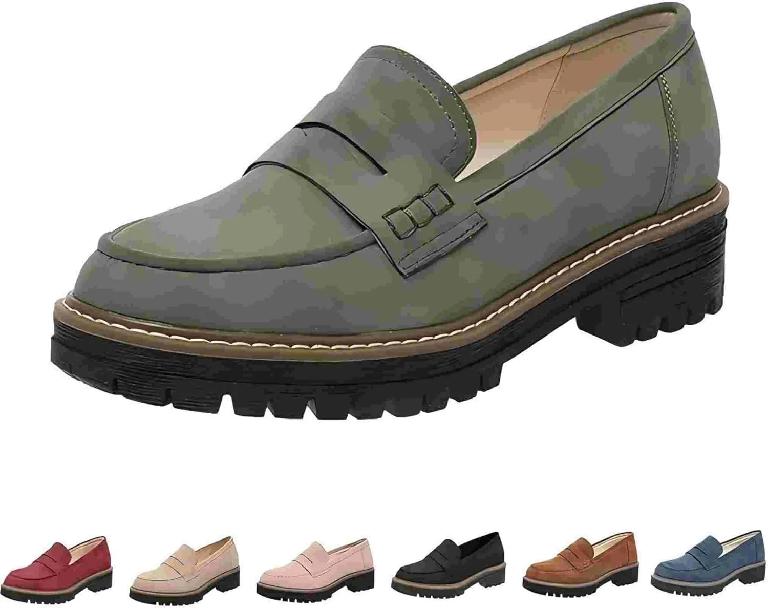 Orthoture Womens Shoes Orthoture Orthopedic Platform Loafers Womens Loafers Comfortable Slip on Comfort Casual Fashion