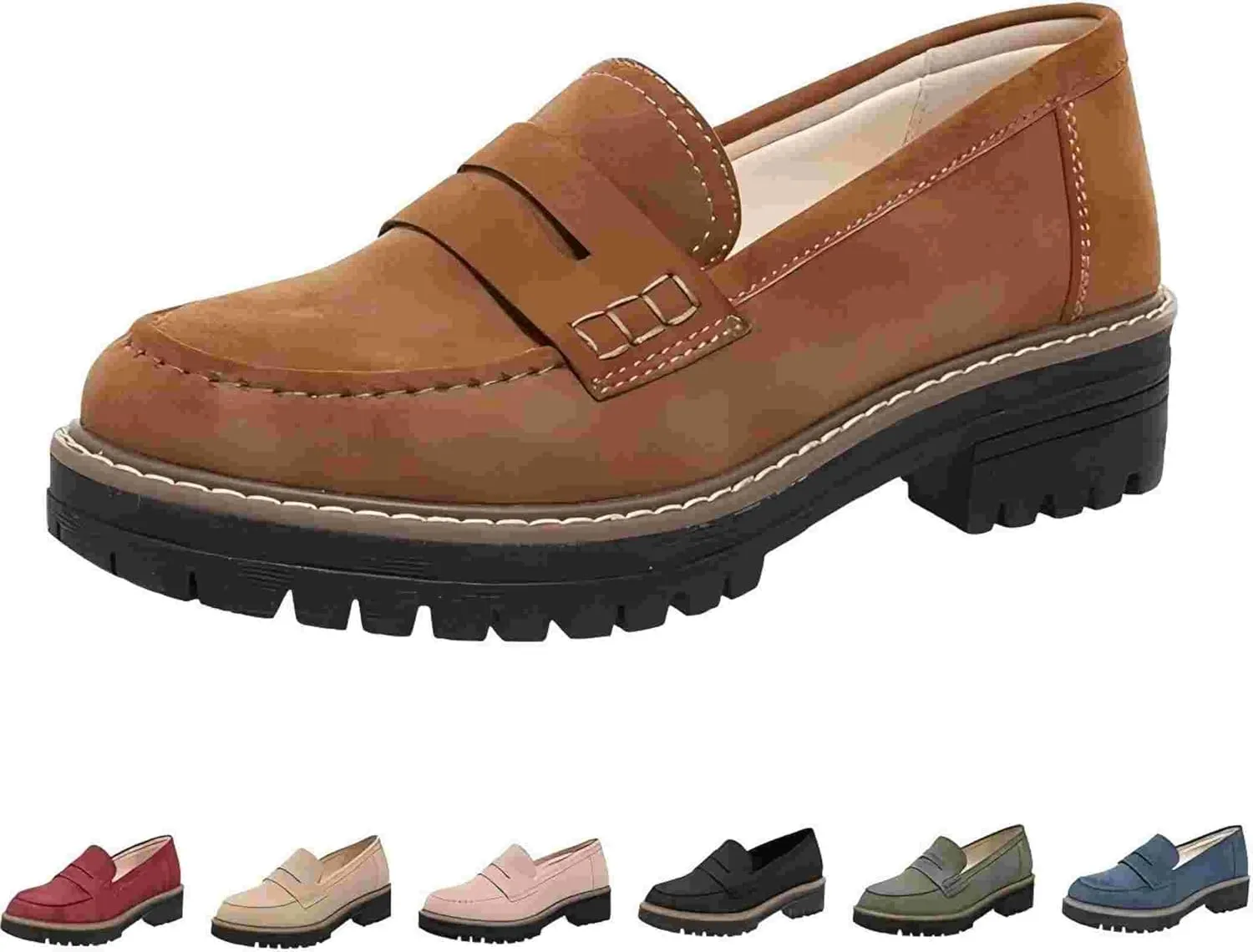 Orthoture Womens Shoes Orthoture Orthopedic Platform Loafers Womens Loafers Comfortable Slip on Comfort Casual Fashion