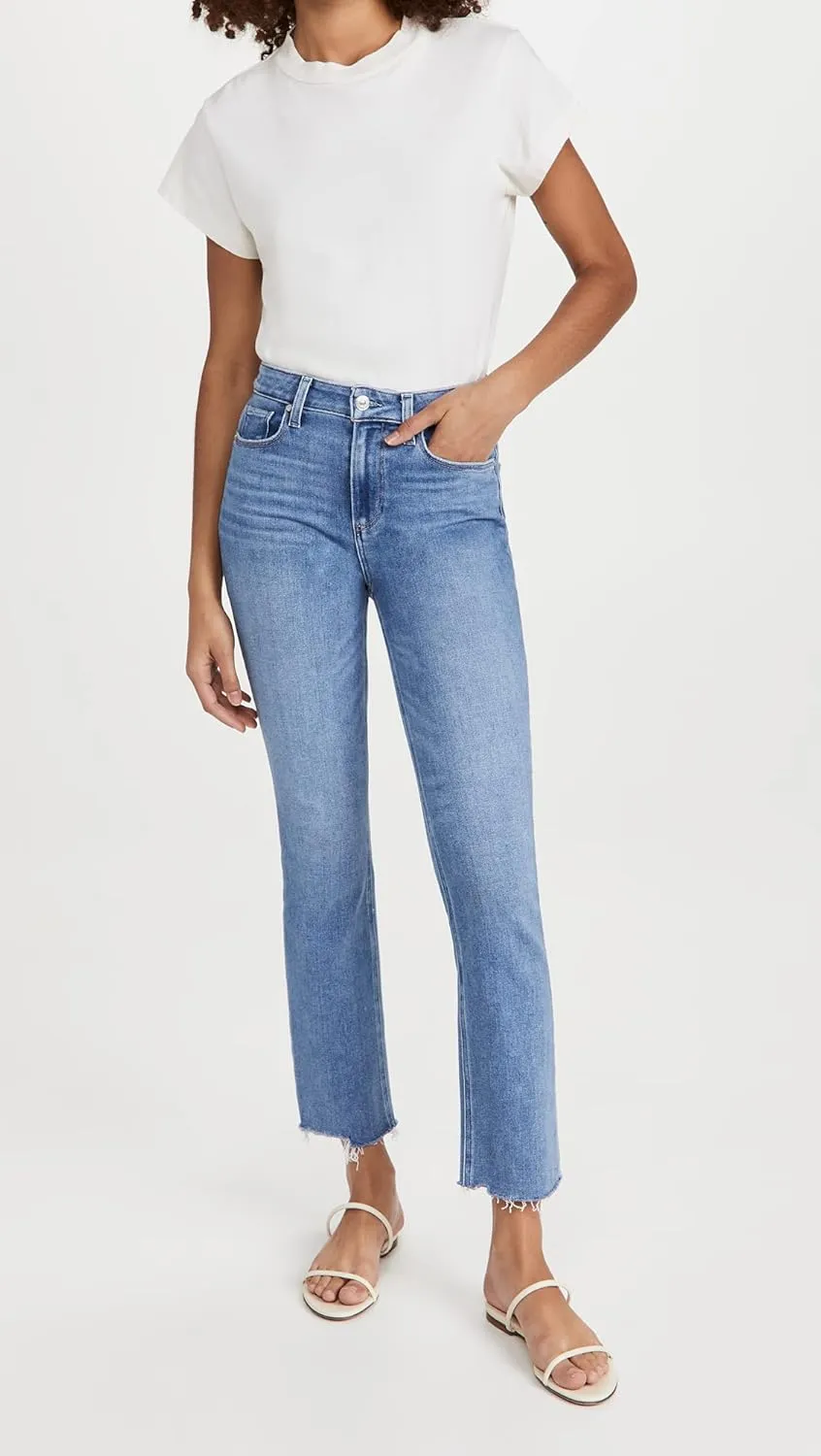 PAIGE Women's Cindy Jeans with Raw Hem