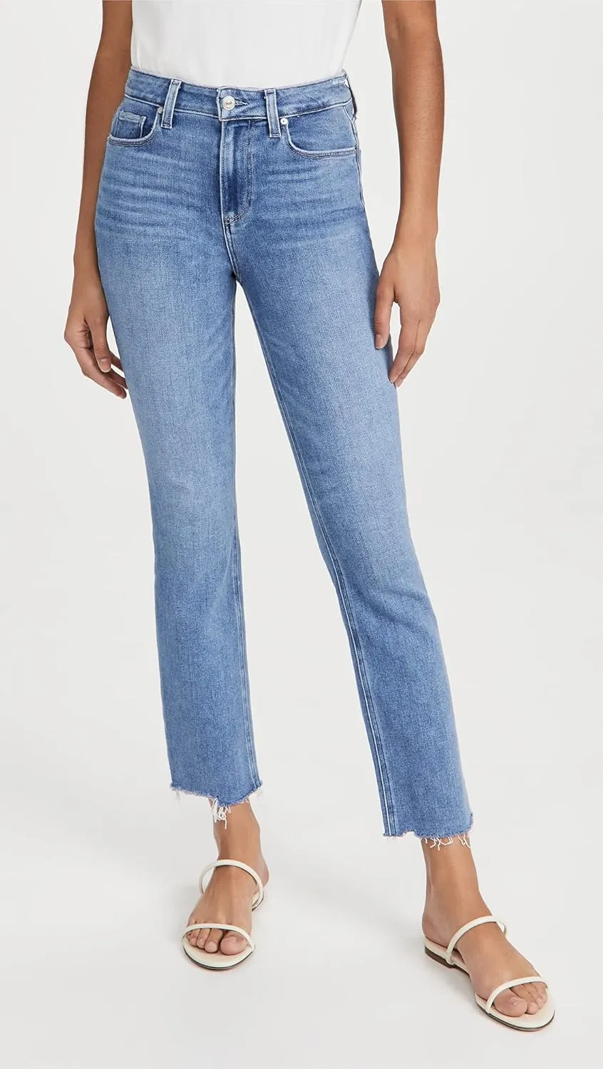 PAIGE Women's Cindy Jeans with Raw Hem