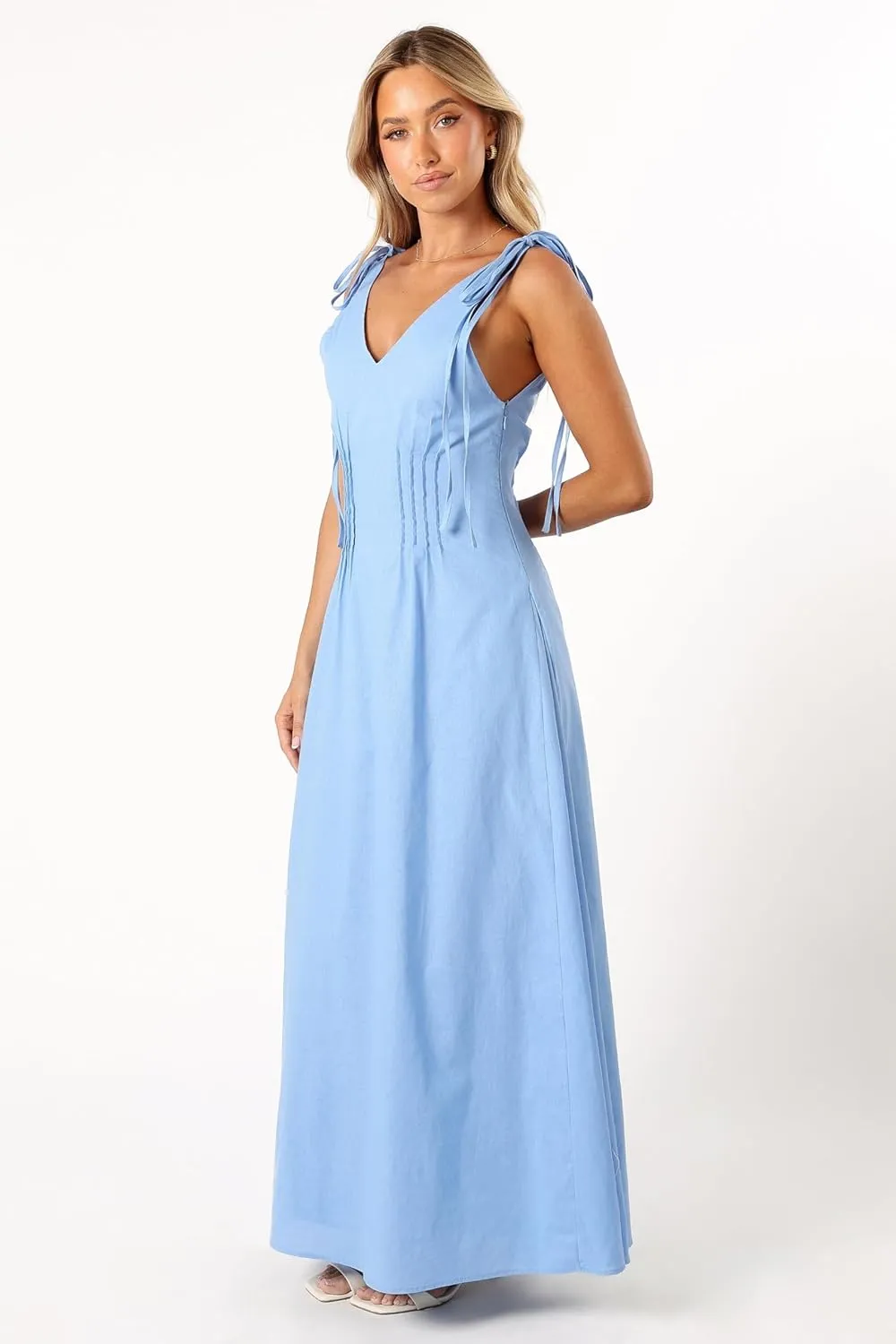 Petal & Pup Women's Lainey Tie Maxi Dress