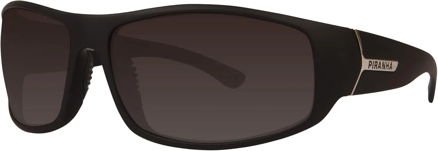 Piranha Eyewear Caspian Sport Sunglasses in Black with Gray Lens