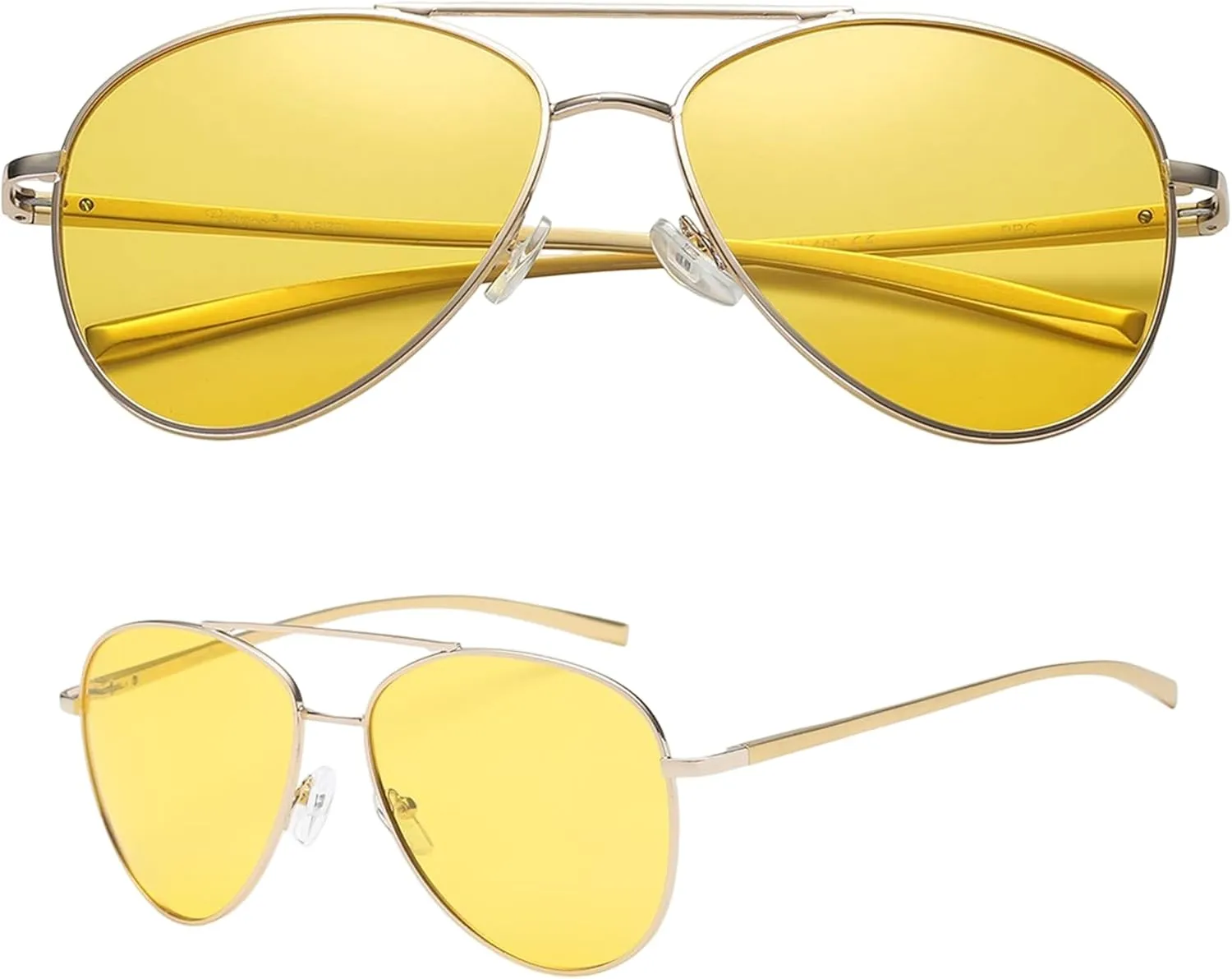 PolarSpex Aviator Sunglasses for Women & Men - Polarized Night Diving Men's Sunglasses - Aluminum Frame Mavericks Sunglasses