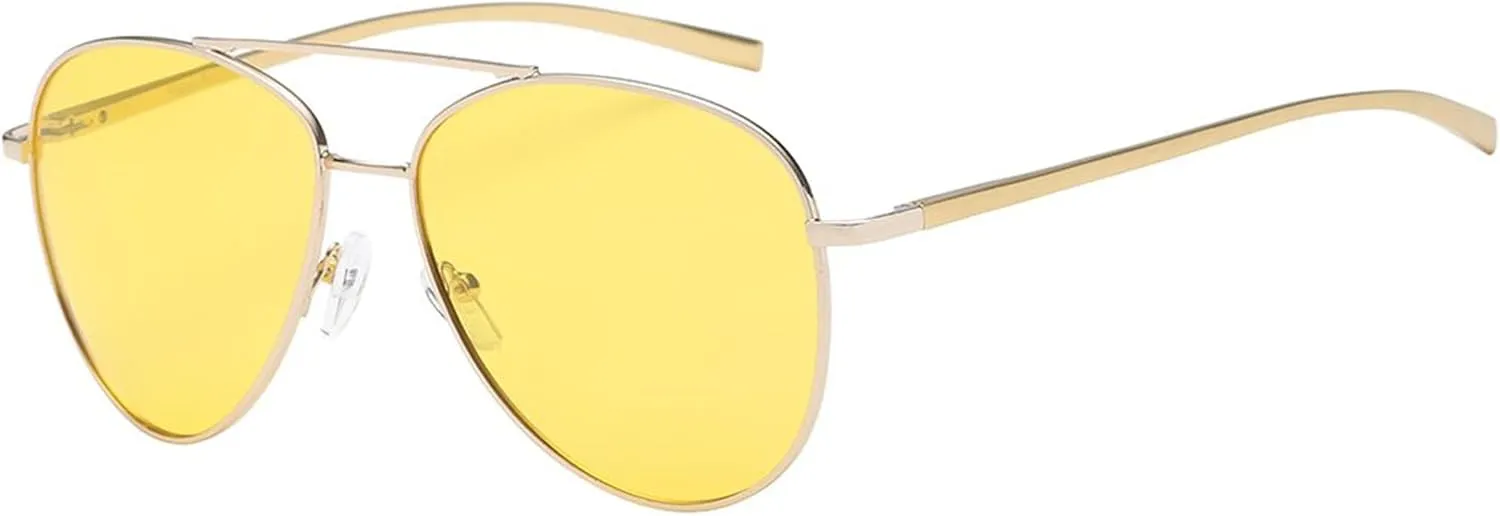PolarSpex Aviator Sunglasses for Women & Men - Polarized Night Diving Men's Sunglasses - Aluminum Frame Mavericks Sunglasses