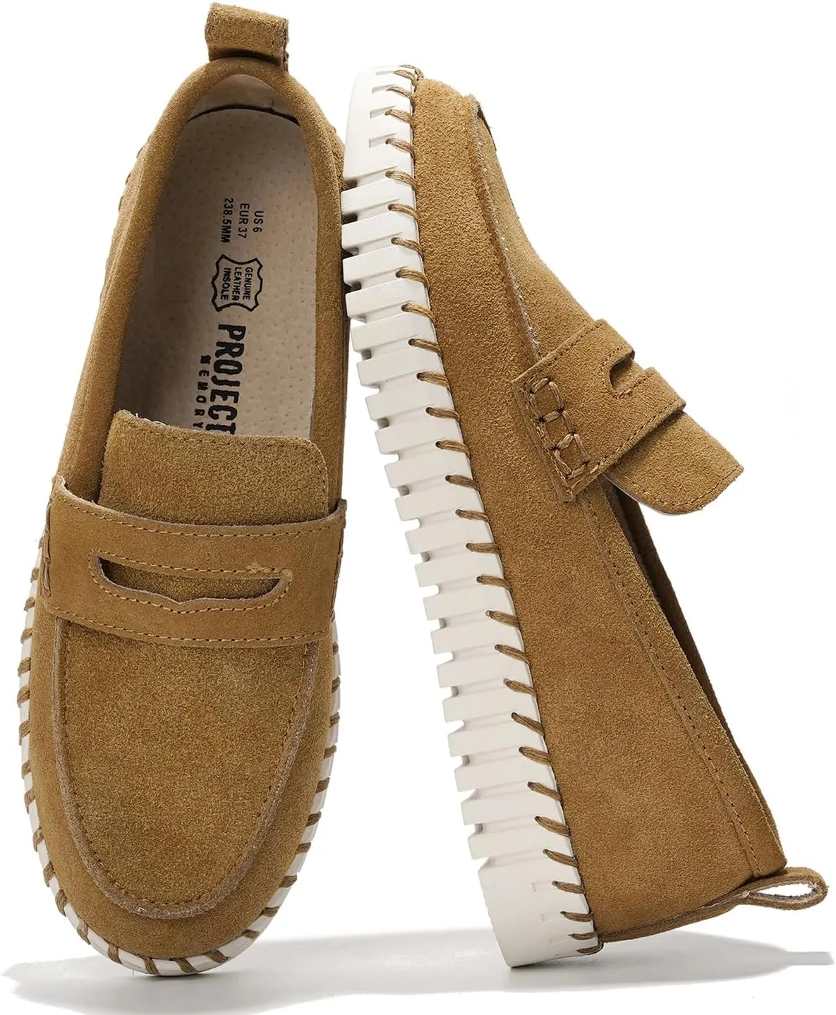 Project Cloud Genuine Leather Shoes for Women - Comfortable Womens Shoes with Memory Foam - Non Slip Womens Footwear Flexible Sole - Women's Fashion Sneakers for 2025