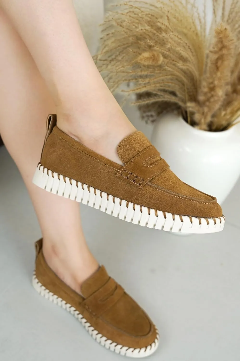 Project Cloud Genuine Leather Shoes for Women - Comfortable Womens Shoes with Memory Foam - Non Slip Womens Footwear Flexible Sole - Women's Fashion Sneakers for 2025