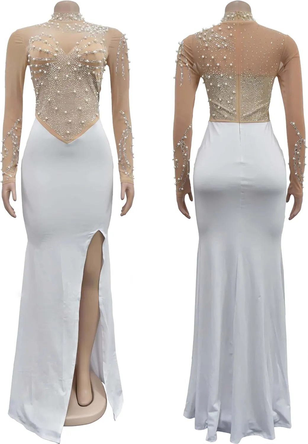 Rhinestone Embellished Formal Gowns and Evening Dresses for Women 2025