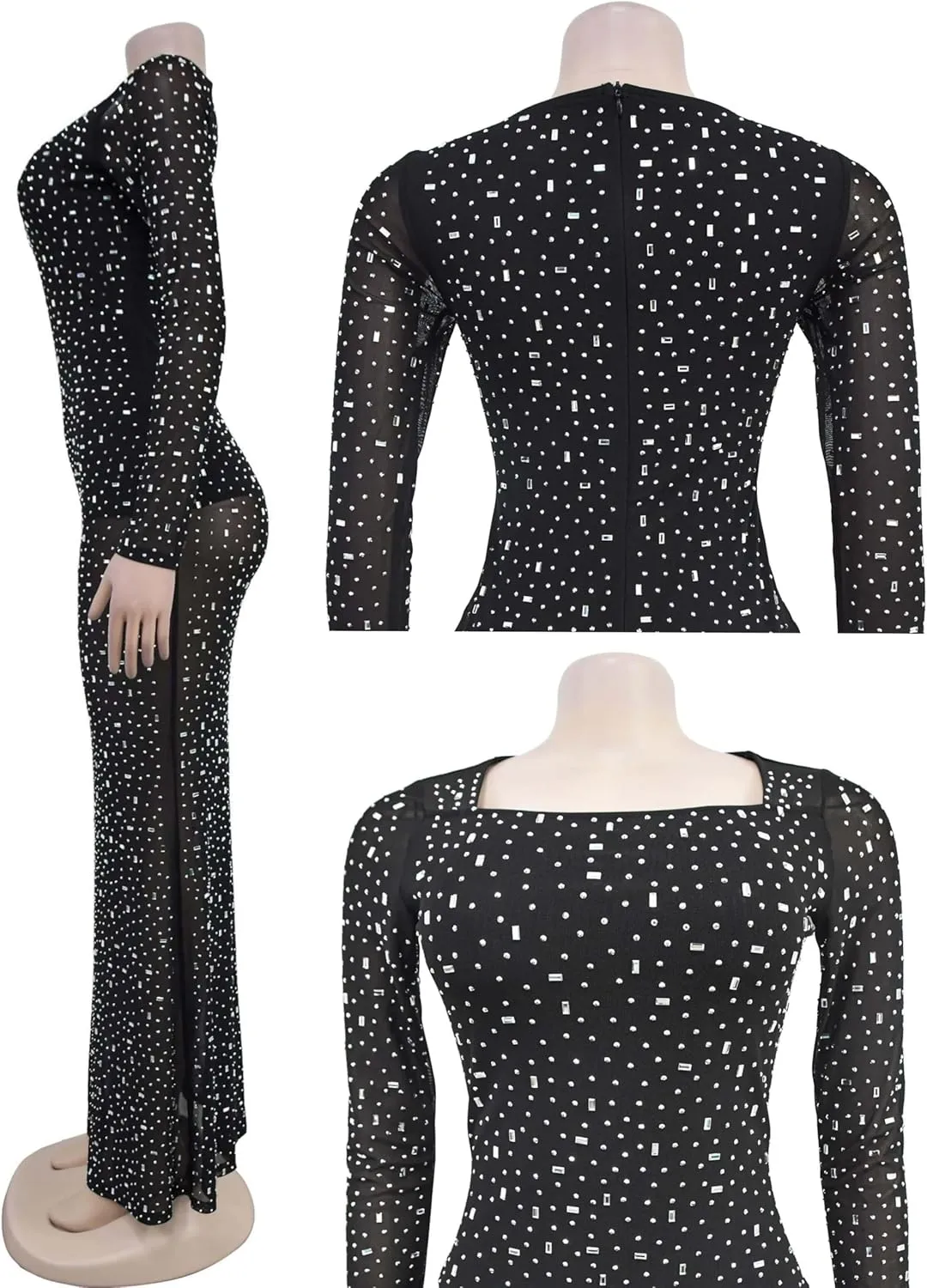Rhinestone Embellished Formal Gowns and Evening Dresses for Women 2025