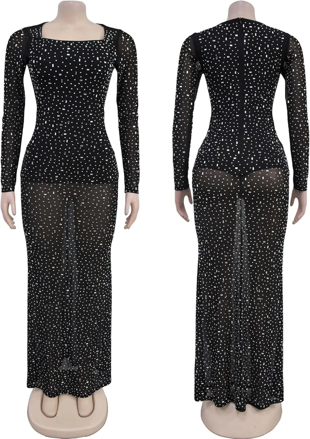 Rhinestone Embellished Formal Gowns and Evening Dresses for Women 2025