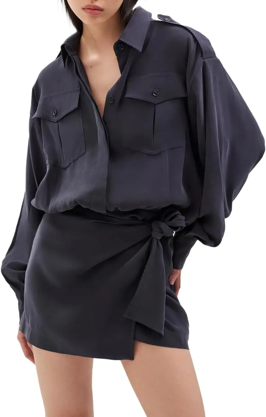 Ronny Kobo Women's Longsleeve Mini Cotton Andes Dress