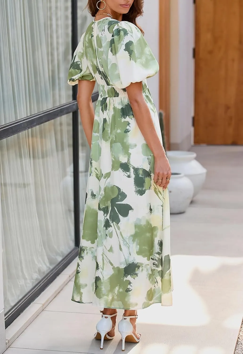 Sissyaki Women's Boho Floral Maxi Dress Summer Fall Wedding Guest Dress