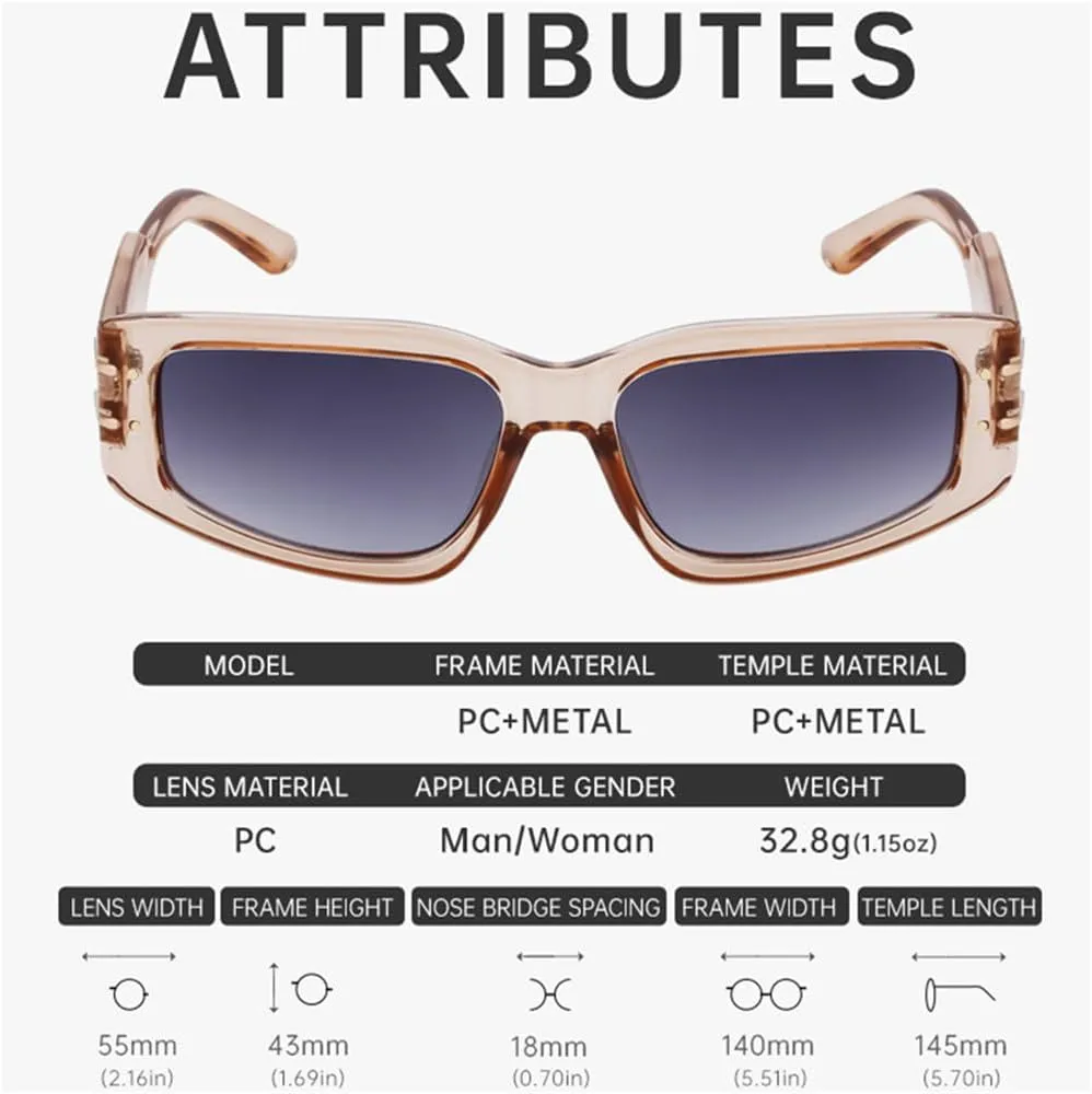 Small Frame Rectangle Sunglasses Women Vintage Punk Sun Glasses For Ladies Eyewear Shades UV400