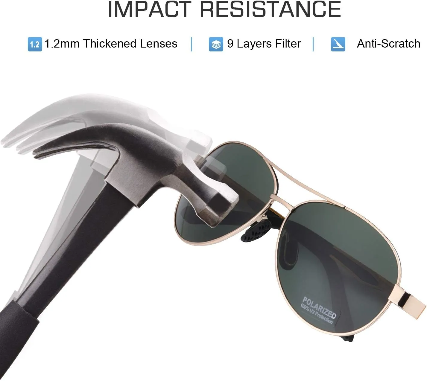 TAIQX7515 Polarized Sunglasses UV Protection Sunglasses Unisex Aluminum Magnesium Metal Sunglasses