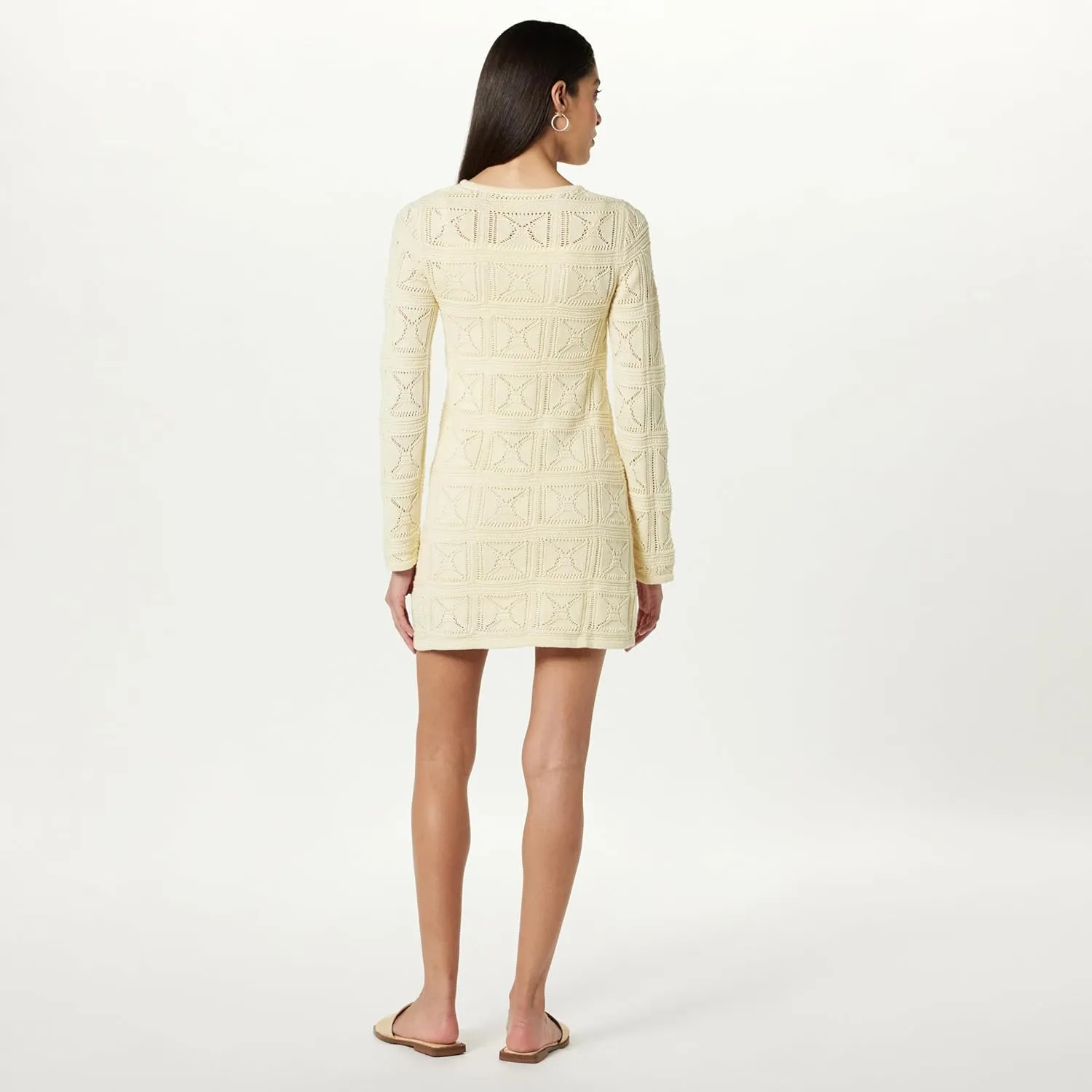 The Drop Women's Laney Crochet Micro Mini Dress