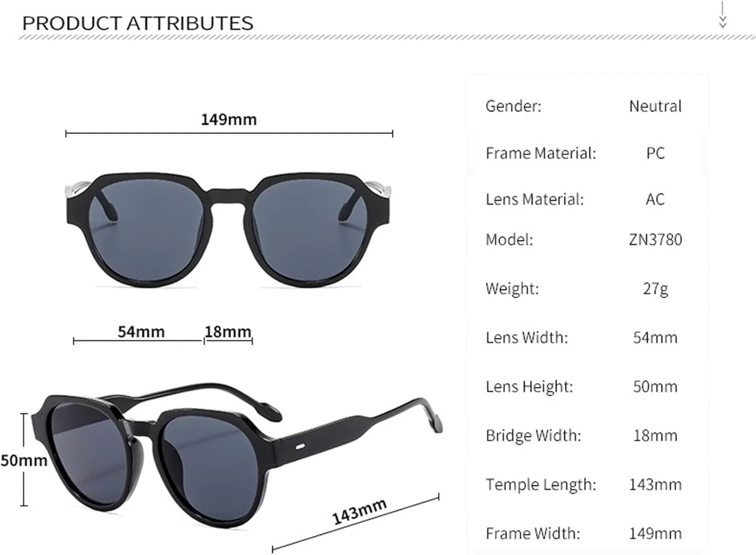 Trendy Men And Women Square Large Frame Outdoor Driving Daily Vacation Party Polarized Sunglasses